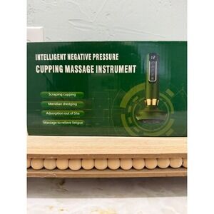 Intelligent Negative Pressure Cupping Massage Instrument A15 12-Gear Heat Green